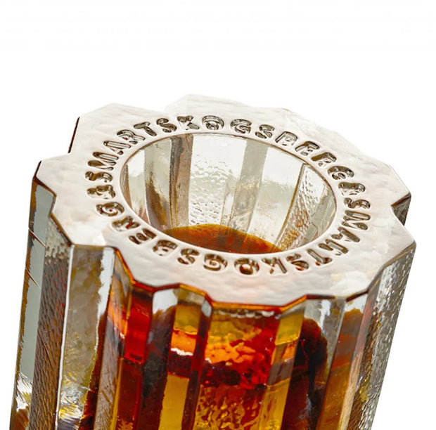 HURRICANE LAMP ROCK, Amber
