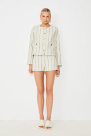 DIANE TWEED STRIPED JACKET