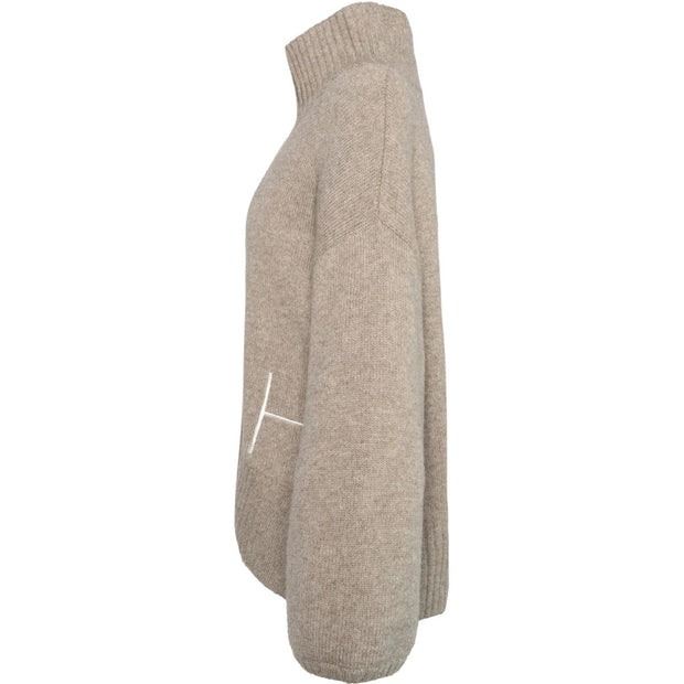 GIANNA Sweater Light Brown Melange