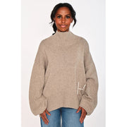 GIANNA Sweater Light Brown Melange