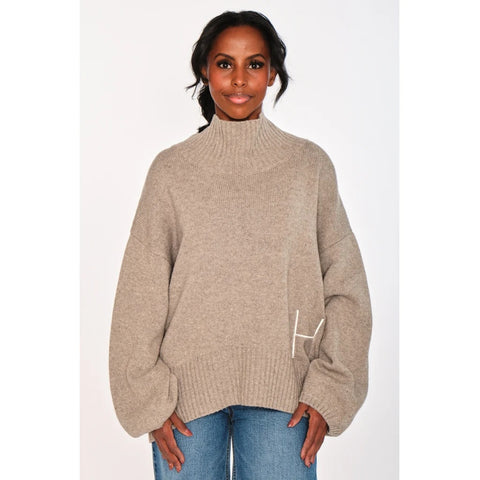 GIANNA Sweater Light Brown Melange