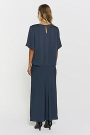 Tyne Satin Skirt Future Dusk