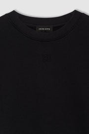 MYERS CROPPED TEE - FADED BLACK FRENCH TERRY