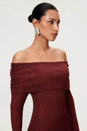 Izano Dress Burgundy