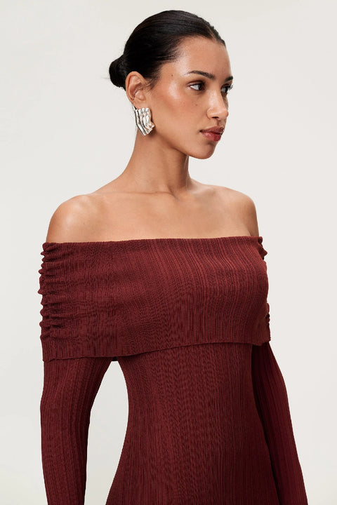 Izano Dress Burgundy