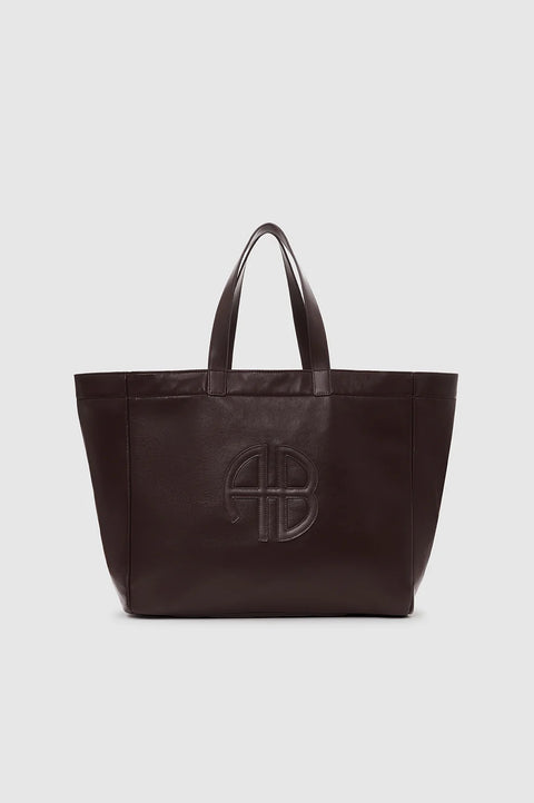LARGE RIO TOTE - DARK BROWN