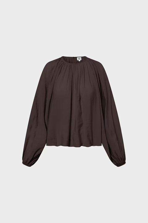 Giane Blouse Mocha Brown
