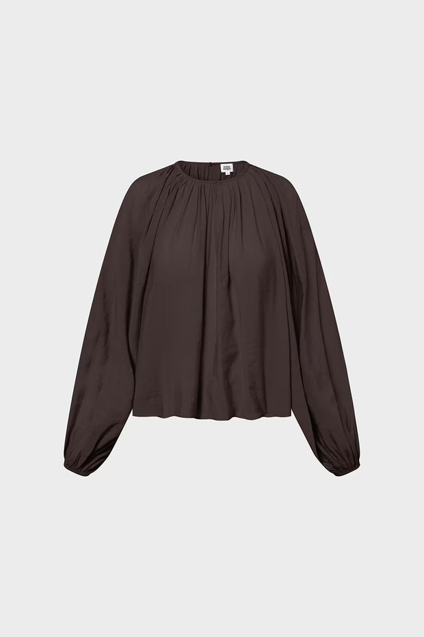 Giane Blouse Mocha Brown