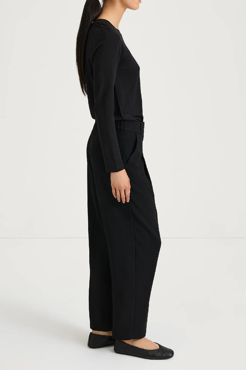 ANKLE LENGTH SUIT TROUSERS - BERGA BLACK