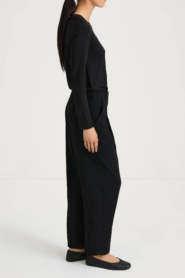 ANKLE LENGTH SUIT TROUSERS - BERGA BLACK