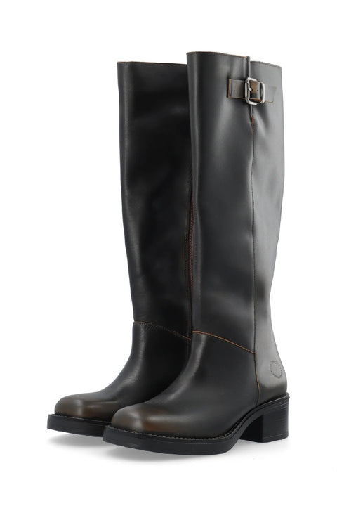 CASRIKKE Wide Pull Boot Arkansas  Distressed Brown