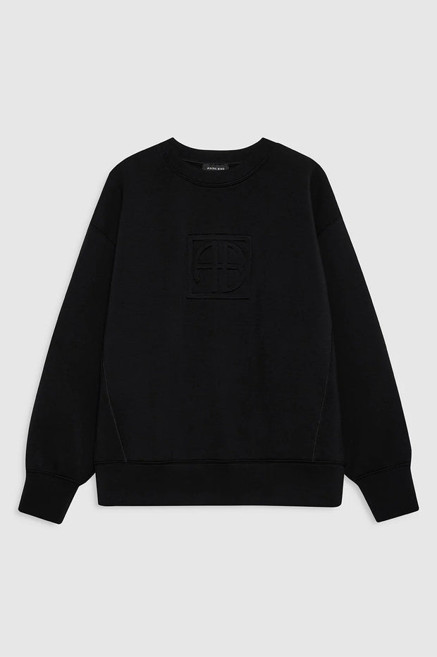 ALTO SWEATSHIRT FRAMED MONOGRAM - BLACK