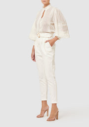 MYSTICAL EMBROIDERY BLOUSE OFF WHITE