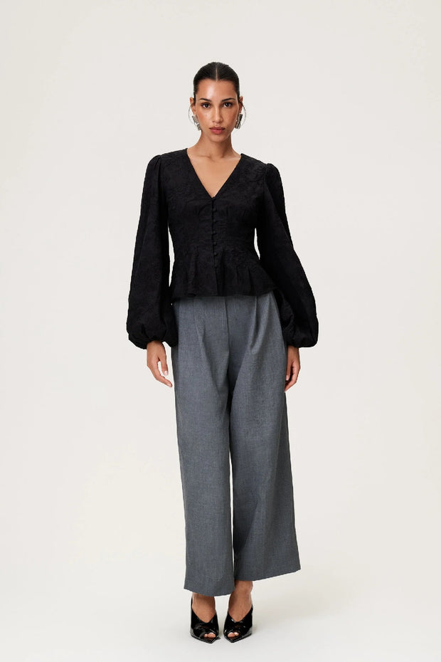 Palena Blouse Black Embroidery