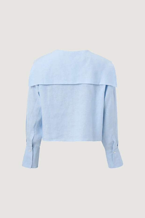 LINEN SAILOR SHIRT LIGHT BLUE