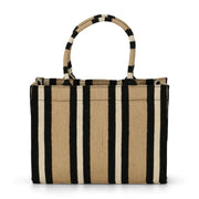 MID TOTE  - JUTE BLACK