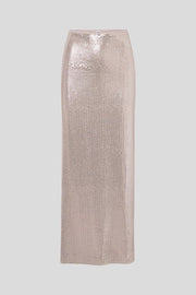 Georgia Sequin Skirt - Oyster Grey