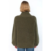 FAM Patch Short Sweater Winter Moss