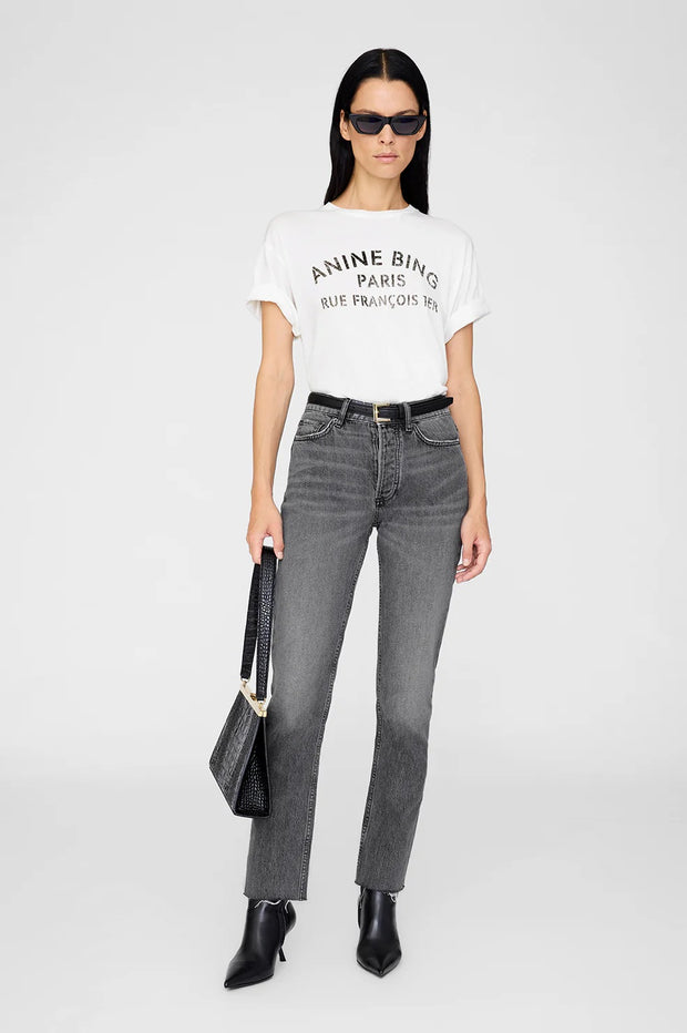 COHEN TEE PARIS STENCIL - IVORY
