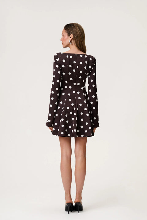 Riom Dress Brown Dot