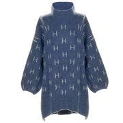 Hést Hest Fam genser Sweater Long - 281 Blue