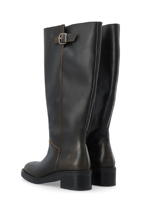 CASRIKKE Wide Pull Boot Arkansas  Distressed Brown