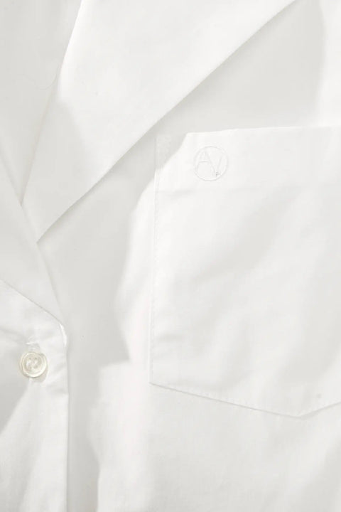 POPLIN SAILOR DRESS WHITE