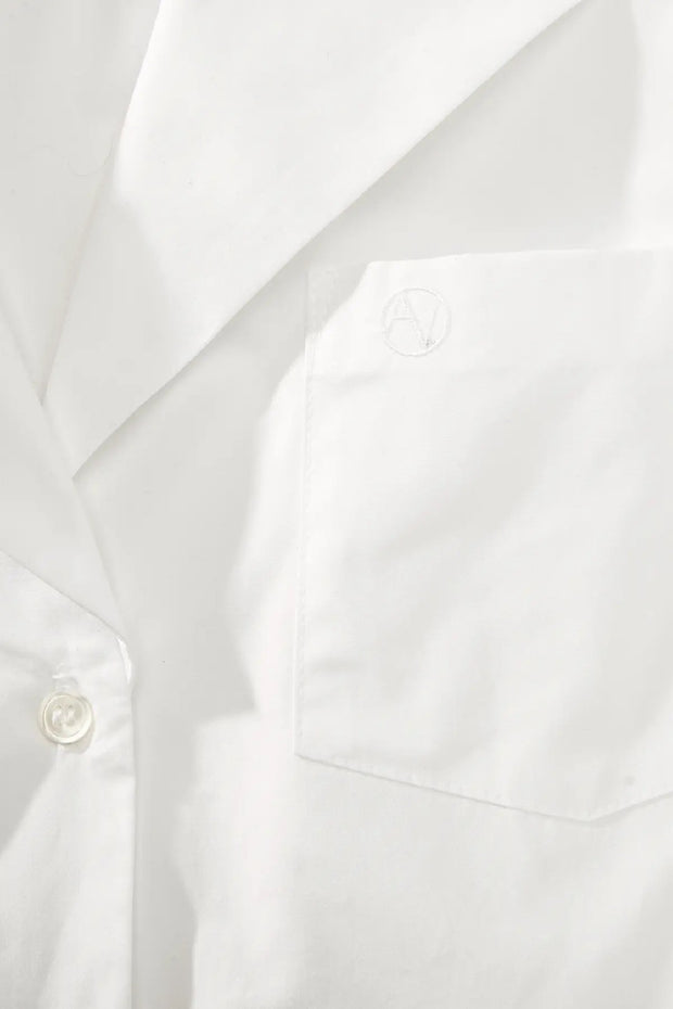 POPLIN SAILOR DRESS WHITE