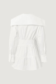 POPLIN SAILOR DRESS WHITE