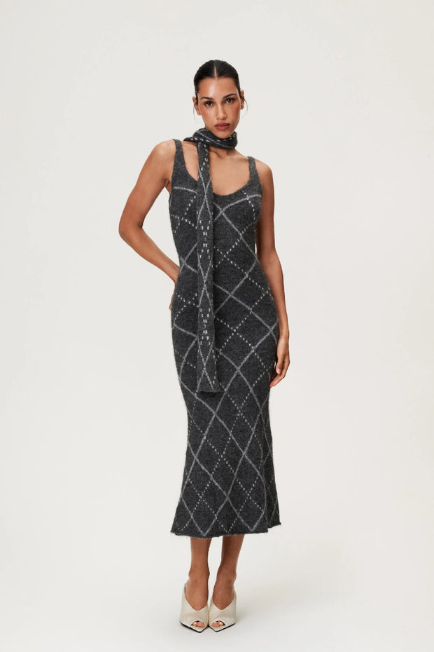 Merano Dress Dark Grey