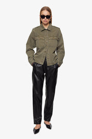 CAMERON TOP - ARMY GREEN