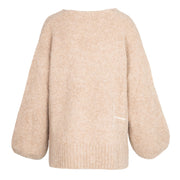 SOFIE V-neck Sweater Beige