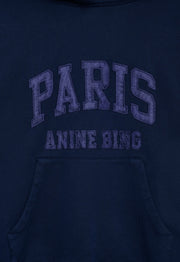 DEBBIE SHRUNKEN HOODIE PARIS - WASHED NAVY