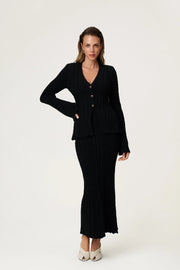 Lugo Cardigan Black