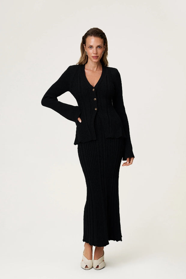 Lugo Cardigan Black