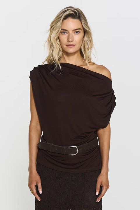 Narina Top Mocha Brown