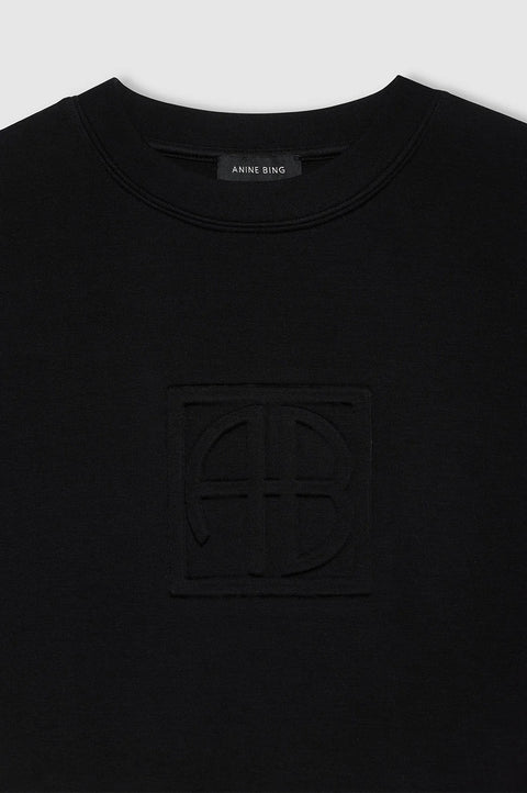 ALTO SWEATSHIRT FRAMED MONOGRAM - BLACK