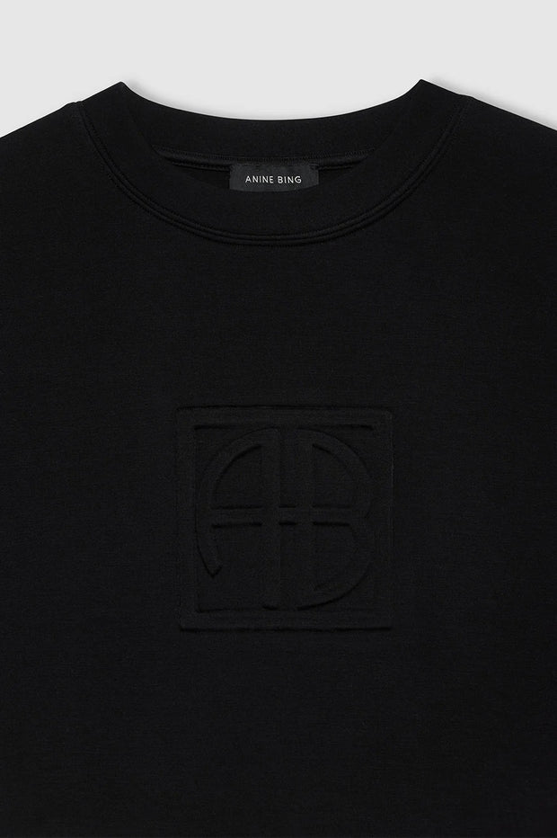 ALTO SWEATSHIRT FRAMED MONOGRAM - BLACK