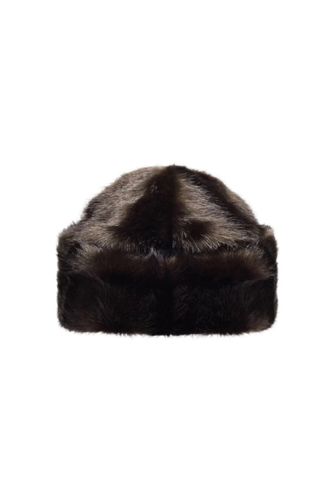 Stubai Faux Fur Hat Rich Brown