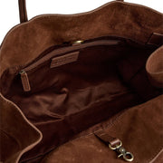 Suede shopper / 16640 - Cognac
