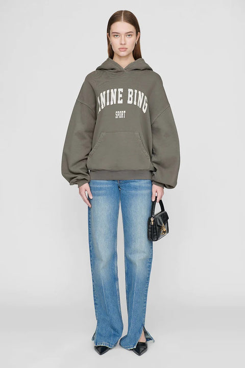 ANINE BING HARVEY SWEATSHIRT - DUSTY OLIVE