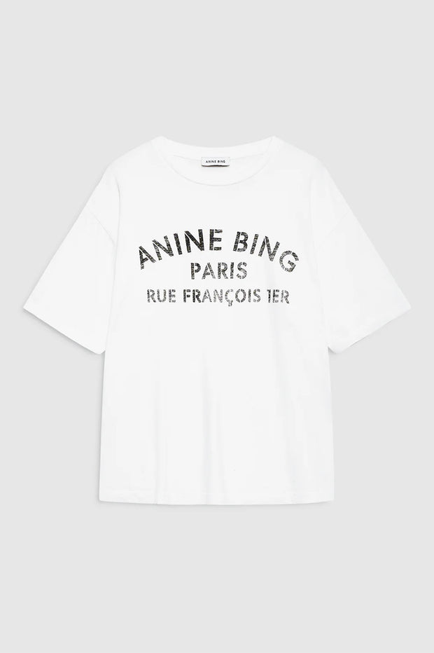COHEN TEE PARIS STENCIL - IVORY