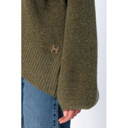 FAM Patch Short Sweater Winter Moss