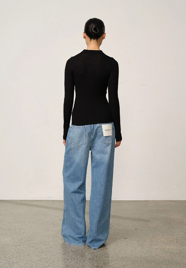 Cadee Knit Blouse - Black