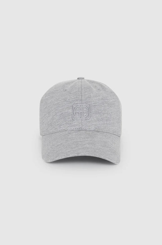 ONE JEREMY BASEBALL CAP FRAMED MONOGRAM - HEATHER GREY
