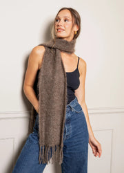 Mohair Scarf Taupe