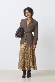 DWEN OVERSIZED BLAZER JACKET TAUPE