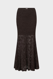Akasha Lace Skirt Mocha Brown