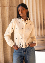 Live Blouse Buttercream Embroidery