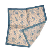 Light Blue Flower Toile Scarf